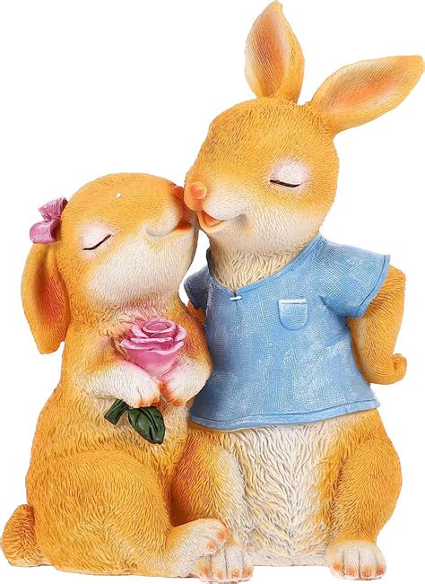 Sevgili Çift Tavşan Figürü ile Evinize Neşe Katın