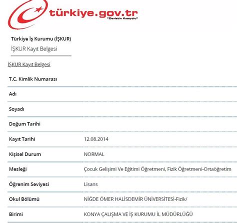 İşkur Kayıt Belgesi Nasıl Alınır?